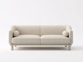 Divano soggiorno 212×89×80 cm in tessuto beige - stile contemporaneo con struttura avvolgente