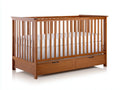 Culla Camera Da Letto 127×71×101 cm in legno marrone - design tradizionale con vano contenitore